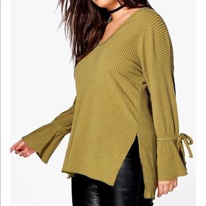 Boohoo plus rubbed sweater